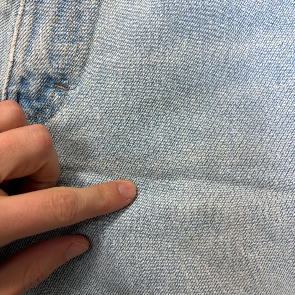 VTG Dickies Jean 10" Shorts Mens Size 34 Light Stone Wash 100% Cotton - Picture 6 of 8